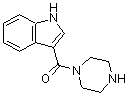 structure of CAS# 610802-16-9, 1H-Indol-3-yl(1-piperazinyl)methanone;(1H-indol-3-yl)(piperazin-1-yl)methanone;1H-indol-3-yl(piperazin-1-yl)methanone;3-(1-piperazinylcarbonyl)-1H-indole