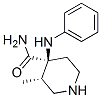 CAS 登录号：61085-79-8， 顺式-3-甲基-4-(苯基氨基)哌啶-4-甲酰胺