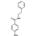 结构式 CAS# 61251-99-8, 4-氨基-N-(2-苯基乙基)苯甲酰胺