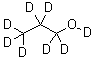 结构式 CAS# 61393-63-3, 1-(<sup>2</sup>H<sub>7</sub>)丙(<sup>2</sup>H)醇