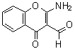 structure of CAS# 61424-76-8, 2-Amino-3-Formylchromone;2-Amino-4-Oxo-Chromene-3-Carbaldehyde;2-Amino-4-Oxo-3-Chromenecarboxaldehyde;2-Amino-4-Keto-Chromene-3-Carbaldehyde