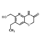 CAS 登录号：615568-87-1， 7-乙基-6-(羟基甲基)-2H-吡啶并[3,2-b][1,4]噻嗪-3(4H)-酮