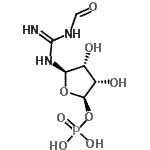 CAS#: 6157-85-3， (2R,3S,4R,5R)-5-(N'-Formylcarbamimidamido)-3,4-dihydroxytetrahydro-2-furanyl dihydrogen phosphate