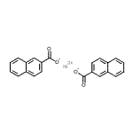 structure of CAS# 61788-71-4, Nickel(2+) Di(2-Naphthoate);Bis(naphthalene-2-carboxylate)Nickel(II)