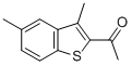 structure of CAS# 6179-05-1, 2-Acetyl-3,5-Dimethylbenzo(b)Thiophene;1-(3,5-Dimethylbenzothiophen-2-Yl)Ethanone;1-(3,5-Dimethyl-2-Benzothiophenyl)Ethanone;2-Acetyl-3,5-Dimethylbenzo(B)Thiophene