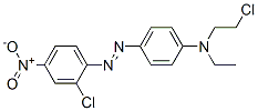 CAS 登录号：61813-43-2， N-(2-氯乙基)-4-[(2-氯-4-硝基苯基)偶氮]-N-乙基苯胺