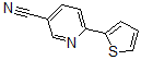 structure of CAS# 619334-36-0, 6-(2-Thienyl)-3-Pyridinecarbonitrile;6-THIEN-2-YLNICOTINONITRILE 97+%3-CYANO-6-THIEN-2-YLPIRIDINE;6-(Thien-2-Yl)Nicotinonitrile 97+%;3-Cyano-6-(Thien-2-Yl)Pyridine
