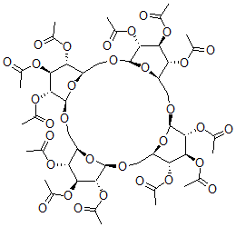CAS#: 62098-50-4， Cyclogentiotetraose Peracetate