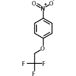 structure of CAS# 62149-35-3, 1-Nitro-4-(2,2,2-Trifluoroethoxy)Benzene;4-(2,2,2-Trifluoroethoxy)-1-nitrobenzene;4-(2,2,2-Trifluoroethoxy)nitrobenzene 97%;4-nitro-1-(2,2,2-trifluoroethoxy)benzene
