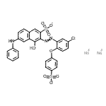 CAS#: 6222-58-8， Disodium 6-Anilino-3-{[5-Chloro-2-(4-Sulfonatophenoxy)Phenyl]Diazenyl}-4-Hydroxy-2-Naphthalenesulfonate