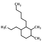 CAS#: 62376-17-4， 1,2-Dimethyl-3-Pentyl-4-Propylcyclohexane