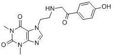 CAS#: 62402-11-3， 7-[2-[(4-Hydroxyphenylcarbonylmethyl)Amino]Ethyl]Theophyline