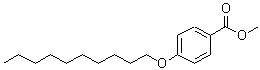 结构式 CAS# 62443-10-1, 4-(癸基氧基)苯甲酸甲酯