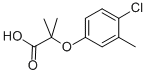 structure of CAS# 62443-89-4, 2-(4-Chloro-3-Methyl-Phenoxy)-2-Methyl-Propionic Acid;2-(4-Chloro-3-Methyl-Phenoxy)-2-Methyl-Propanoic Acid;2-(4-Chloro-3-Methyl-Phenoxy)-2-Methyl-Propionic Acid;Brn 2526489