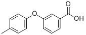 structure of CAS# 62507-86-2, 3-(4-Methylphenoxy)Benzoic Acid;3-P-Tolyloxy-Benzoic Acid;3Pbd-Q06-0;Nsc158593