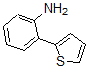 structure of CAS# 62532-99-4, 2-(2-Thienyl)-Benzenamine;2-(2-THIENYL)ANILINE HYDROCHLORIDE;2-THIEN-2-YLANILINE HYDROCHLORIDE;2-THIOPHEN-2-YL-PHENYLAMINE