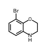structure of CAS# 625394-65-2, 8-bromo-3,4-dihydro-2H-1,4-benzoxazine;8-BROMO-3,4-DIHYDRO-2H-1,4-BENZOXAZINE;8-bromo-3,4-dihydro-2h-benzo[1,4]oxazine;8-bromo-3,4-dihydro-2H-benzo[b][1,4]oxazine