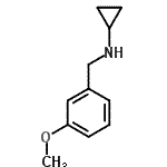 CAS 登录号：625437-31-2， N-(3-甲氧基苄基)环丙胺
