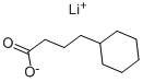 结构式 CAS# 62638-00-0, 环己烷丁酸锂