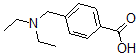 structure of CAS# 62642-59-5, 4-Diethylaminomethylbenzoic Acid;Benzoic Acid, 4-[(Diethylamino)Methyl]-;4-DIETHYLAMINOMETHYL-BENZOIC ACID