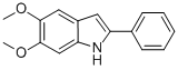 structure of CAS# 62663-26-7, 5,6-Dimethoxy-2-Phenylindole;Zinc02569768;St5407220