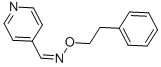 structure of CAS# 6267-22-7, 4-Pyridinecarboxaldehyde O-Phenethyloxime;N-(2-Phenylethoxy)-1-(4-Pyridyl)Methanimine;(E)-2-Phenylethoxy-(4-Pyridylmethylene)Amine;2-Phenylethoxy-(4-Pyridylmethylene)Amine