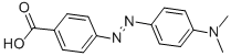 structure of CAS# 6268-49-1, 4-Dimethylaminoazobenzene-4'-Carboxylic Acid;4-(4-Dimethylaminophenyl)Azobenzoic Acid;Benzoic Acid, 4-((4-(Dimethylamino)Phenyl)Azo)-;4-Carboxy-4'-(Dimethylamino)Azobenzene
