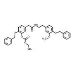 CAS#: 62744-13-2， 2-(Benzyloxy)-5-[2-({2-[4-(Benzyloxy)-3-Methoxyphenyl]Ethyl}Amino)-2-Oxoethyl]Phenyl Ethyl Carbonate