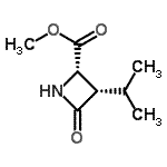 CAS 登录号：627875-35-8， 甲基(2S,3S)-3-异丙基-4-氧代-2-吖丁啶羧酸酯