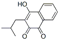 structure of CAS# 62830-53-9, 4-Hydroxy-3-(2-Methylpropyl)Naphthalene-1,2-Dione;4-Hydroxy-3-Isobutyl-Naphthalene-1,2-Dione;4-Hydroxy-3-Isobutylnaphthalene-1,2-Dione;4-Hydroxy-3-Isobutyl-1,2-Naphthoquinone