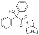 structure of CAS# 62869-69-6, R(-)-Quinuclidinyl Benzilate;Quinuclidin-3-Yl 2-Hydroxy-2,2-Di(Phenyl)Acetate;2-Hydroxy-2,2-Di(Phenyl)Acetic Acid 3-Quinuclidinyl Ester;2-Hydroxy-2,2-Di(Phenyl)Acetic Acid Quinuclidin-3-Yl Ester