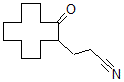 CAS 登录号：62940-04-9， 2-氧代-环十二烷丙腈