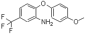 结构式 CAS# 62966-74-9, 2-(4-甲氧基苯氧基)-5-(三氟甲基)-苯胺