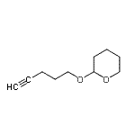 structure of CAS# 62992-46-5, 2-(4-Pentyn-1-Yloxy)Tetrahydro-2H-Pyran;2-(4-Pentynyloxy)tetrahydro-2H-pyran;2-(Pent-4-ynyloxy)tetrahydro-2H-pyran;MFCD00792655
