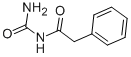 structure of CAS# 63-98-9, Phenylacetylurea;N-Carbamoyl-2-Phenyl-Acetamide;N-Aminocarbonyl-2-Phenyl-Ethanamide;Kbio3_001597