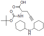 structure of CAS# 63039-49-6, Boc-L-Propargylglycine Dcha Salt;BOC-L-PROPARGYLGLYCINE DICYCLOHEXYLAMMONIUM SALT;BOC-L-2-PROPARGYLGLYCINE DICYCLOHEXYLAMINE SALT;BOC-L-PROPRAGLYCINE DICYCLOHEXYLAMMONIUM SALT