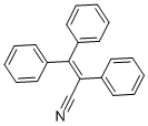 structure of CAS# 6304-33-2, 2,3,3-Triphenylacrylonitrile;2,3,3-Tri(Phenyl)Acrylonitrile;Alpha,Beta-Diphenylcinnamonitrile;Alpha-(Diphenylmethylene)Benzeneacetic Acid
