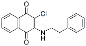 结构式 CAS# 6307-22-8, 2-氯-3-(苯乙基氨基)萘-1,4-二酮