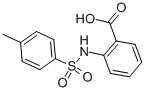 structure of CAS# 6311-23-5, 2-(((4-Methylphenyl)sulfonyl)amino)benzoic acid;Benzoic Acid, 2-(((4-Methylphenyl)Sulfonyl)Amino)-;Brn 2221158;Cbmicro_012437