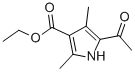 structure of CAS# 6314-22-3, 5-Acetyl-2,4-Dimethyl-Pyrrole-3-Carboxylic acid ethyl ester;5-Acetyl-2,4-Dimethyl-1H-Pyrrole-3-Carboxylic Acid Ethyl Ester;Ethyl 5-Ethanoyl-2,4-Dimethyl-1H-Pyrrole-3-Carboxylate;4-22-00-03003 (Beilstein Handbook Reference)