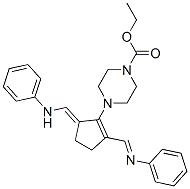 CAS#: 63149-38-2， 4-[5-[(Phenylamino)Methylene]-2-[(Phenylimino)Methyl]-1-Cyclopenten-1-Yl]-1-Piperazinecarboxylic Acid Ethyl Ester