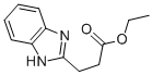 structure of CAS# 6315-23-7, 3-(1H-Benzoimidazol-2-Yl)-Propionic Acid Ethyl Ester;3-(1H-Benzimidazol-2-Yl)Propanoic Acid Ethyl Ester;3-(1H-Benzimidazol-2-Yl)Propionic Acid Ethyl Ester;St5013885