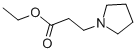 structure of CAS# 6317-35-7, Ethyl Pyrrolidine-1-Propionate;3-1-Pyrrolidinylpropanoic Acid Ethyl Ester;3-Pyrrolidin-1-Ylpropionic Acid Ethyl Ester;1-Pyrrolidinepropanoic Acid, Ethyl Ester