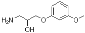 structure of CAS# 63273-69-8, 1-Amino-3-(3-Methoxyphenoxy)-2-Propanol;1-Amino-3-(3-methoxy-phenoxy)-propan-2-ol;3-amino-1-(3-methoxyphenoxy)propan-2-ol;MFCD04426759