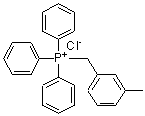 structure of CAS# 63368-37-6, (3-Methylbenzyl)(Triphenyl)Phosphonium Chloride;(3-METHYLBENZYL)TRIPHENYLPHOSPHONIUM CHLORIDE;[(3-methylphenyl)methyl]triphenylphosphine, chloride;m-tolylmethyl(triphenyl)phosphonium chloride