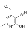 structure of CAS# 6339-38-4, 5-Cyano-6-Hydroxy-4-Methoxymethyl-2-Methylpyridine;2-Keto-4-(Methoxymethyl)-6-Methyl-1H-Pyridine-3-Carbonitrile;Zero/005273;Mls000104709