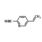 structure of CAS# 63405-32-3, 5-Vinyl-2-Pyridinecarbonitrile;2-Pyridinecarbonitrile,5-ethenyl-;5-vinylpicolinonitrile;5-vinylpyridine-2-carbonitrile