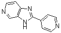 structure of CAS# 63411-79-0, 2-(4-Pyridinyl)-3H-Imidazo[4,5-c]Pyridine;2-(4-Pyridyl)-3H-Imidazo[5,4-C]Pyridine;2-(Pyridin-4-Yl)-1H-Imidazo[4,5-C]Pyridine;Fs000555
