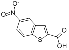 structure of CAS# 6345-55-7, 5-Nitro-1-Benzothiophene-2-Carboxylic Acid;5-Nitrobenzothiophene-2-Carboxylate;5-Nitro-2-Benzothiophenecarboxylate;Zinc00161939