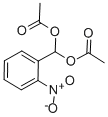 structure of CAS# 6345-63-7, 2-Nitrobenzylidene Di(Acetate);[Acetoxy-(2-Nitrophenyl)Methyl] Acetate;Acetic Acid [Acetoxy-(2-Nitrophenyl)Methyl] Ester;[Acetyloxy-(2-Nitrophenyl)Methyl] Ethanoate